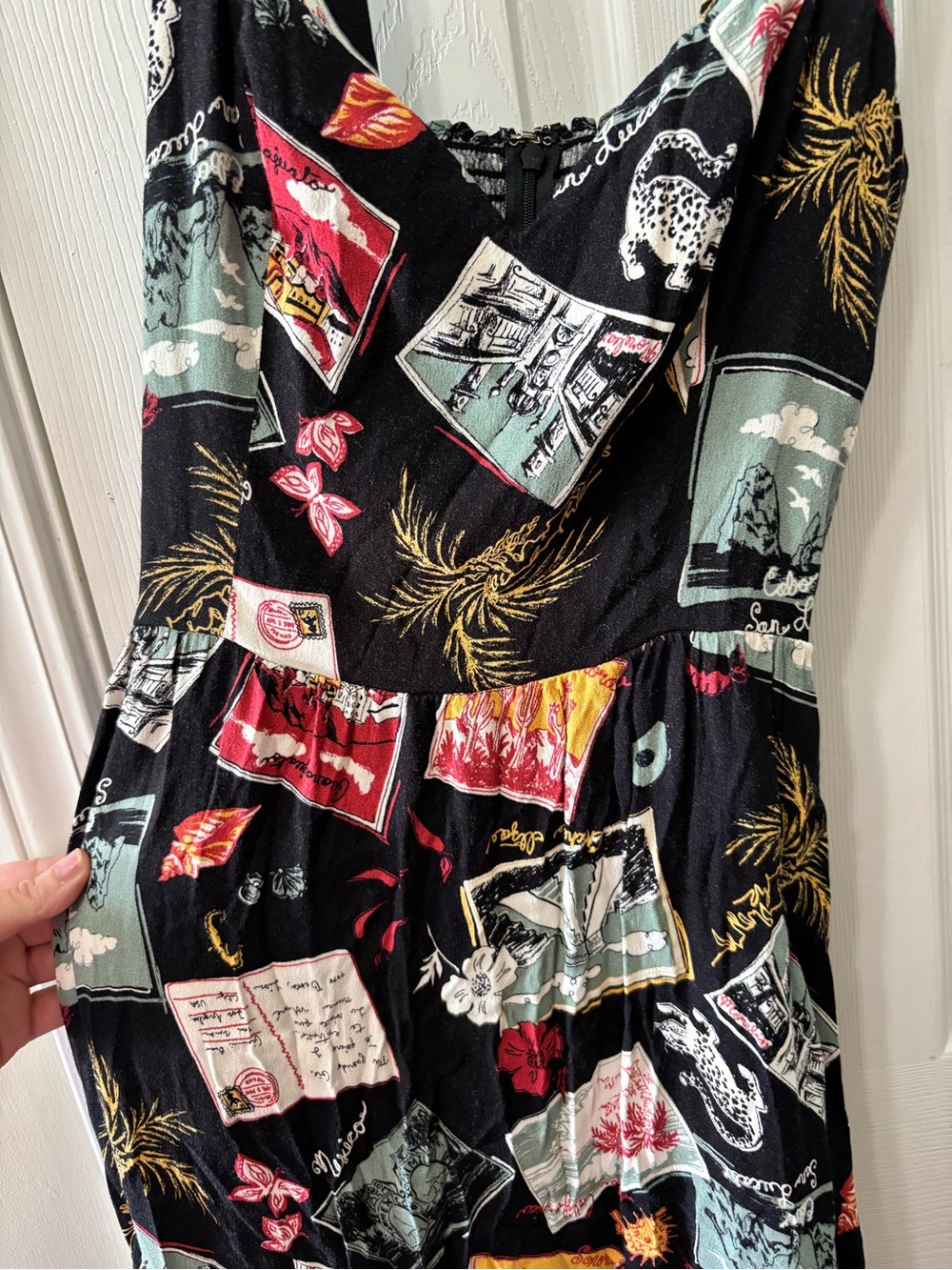 Reformation Brixton Postcard Midi Dress Women’s Size 4 - Picture 5 of 13